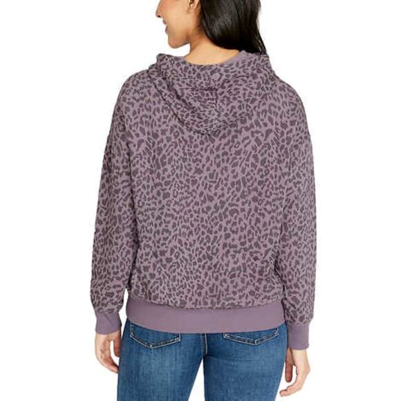 New! Buffalo Leopard Print Soft Cotton Blend Fleece Lined Sweatshirt Hoodie - Picture 5 of 7